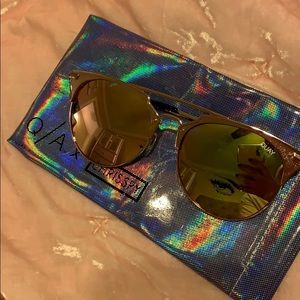 QUAY x Chrisspy Rose Gold Gemini Sunnies